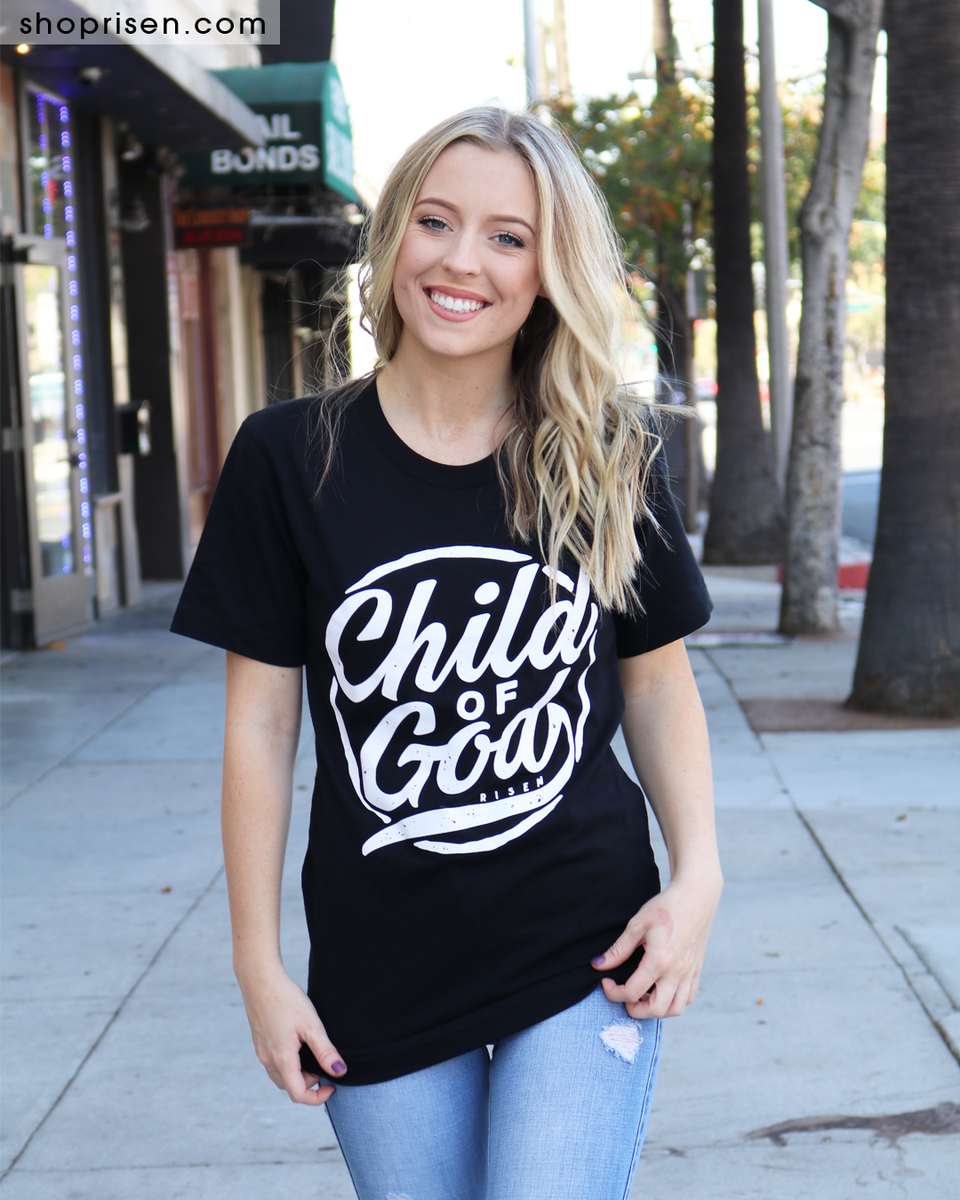 Risen Child of God Black Unisex Graphic Cotton Tee