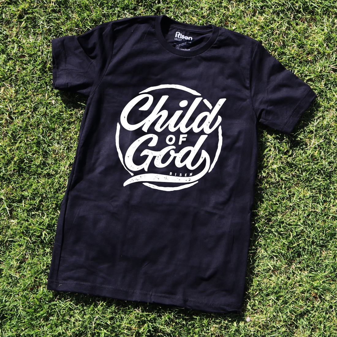 Risen Child of God Black Unisex Graphic Cotton Tee