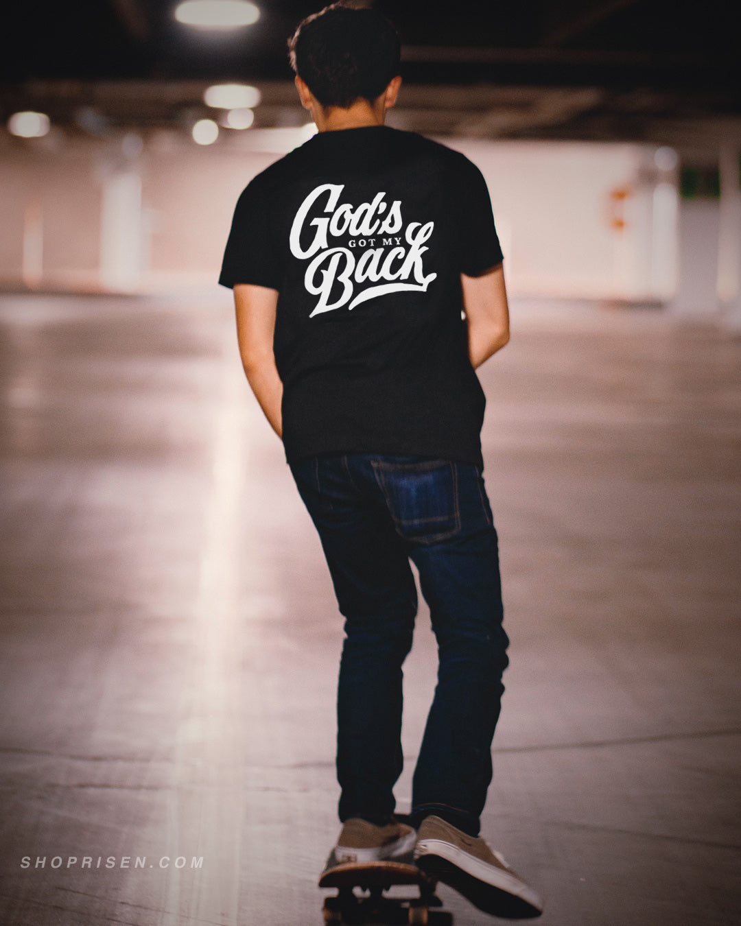 God's got my back black