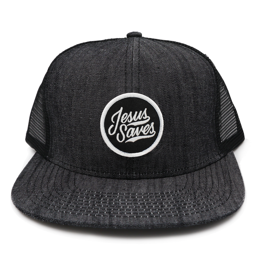 Jesus Saves white snapback