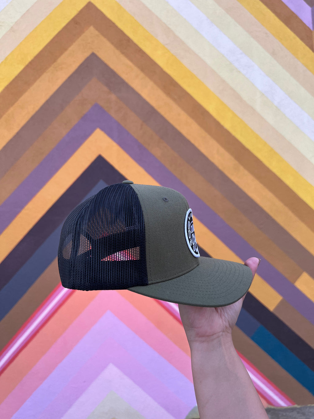 Green saved by grace trucker hat