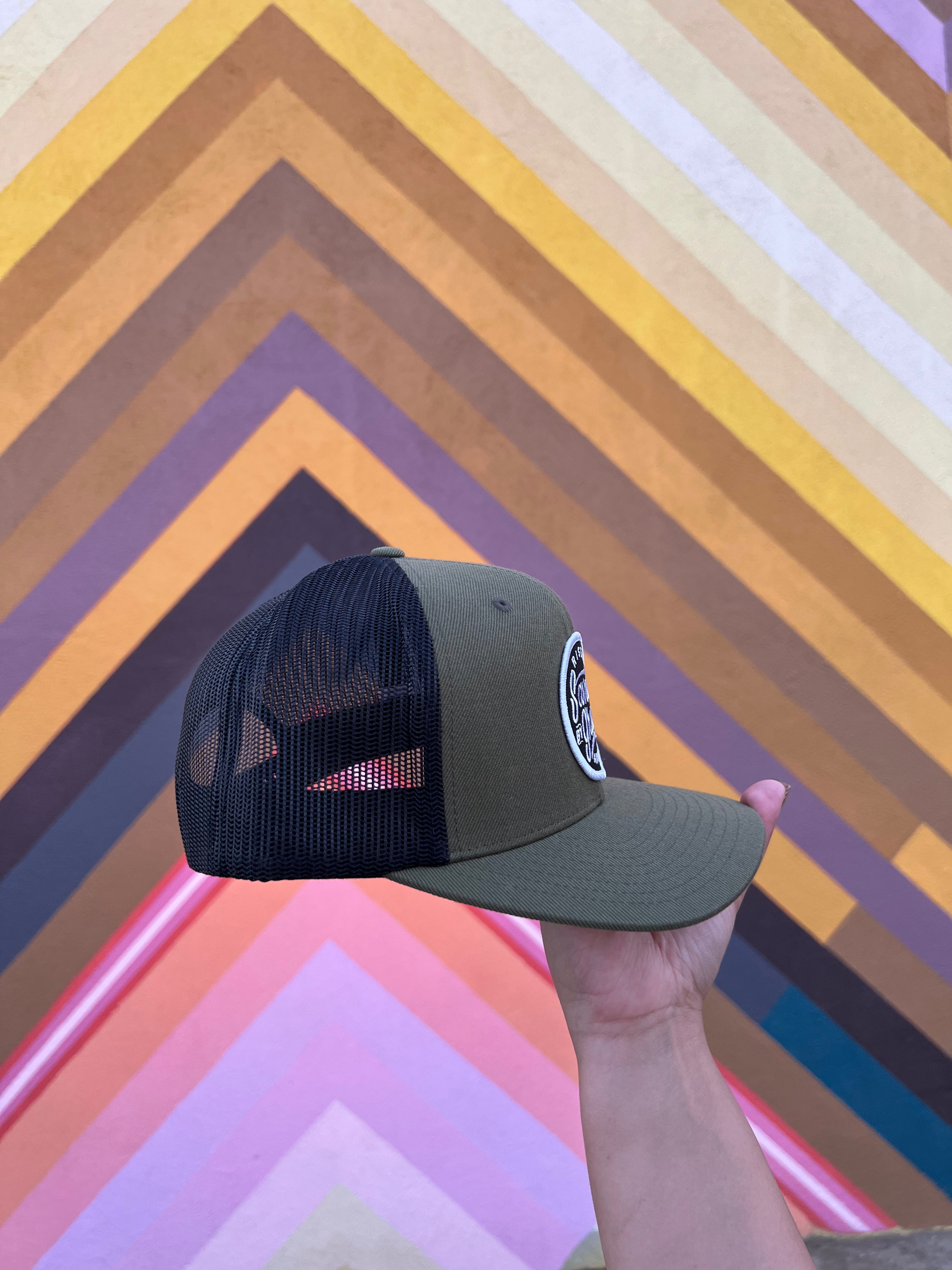 Green saved by grace trucker hat
