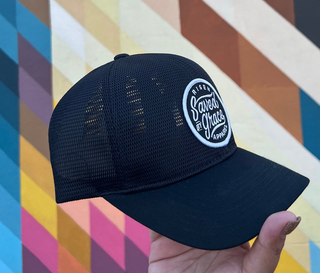 Saved by grace dad cap