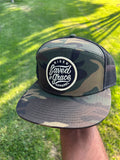 Saved by grace army trucker snapback