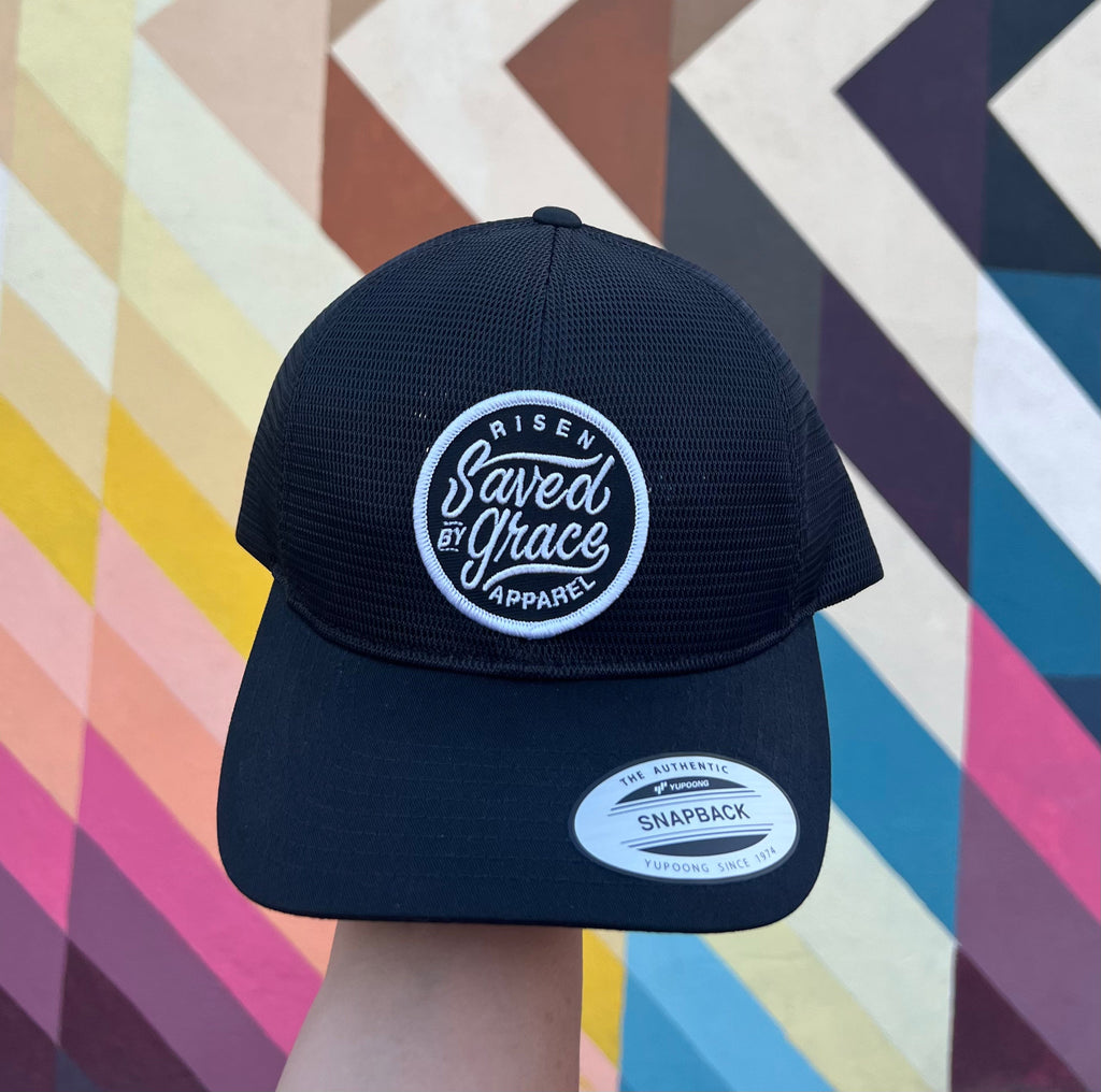 Saved by grace dad cap